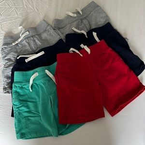 Crazy 8 Set of 6 Elastic-Waist Cotton Shorts